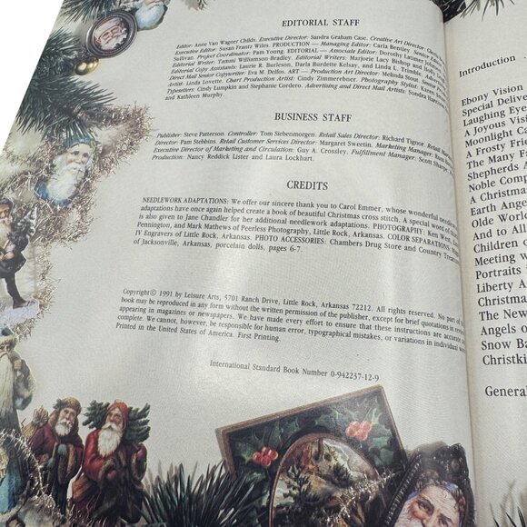 Christmas Portraits Cross-Stitch Pattern Book By Leisure Arts - Picture 3 of 8